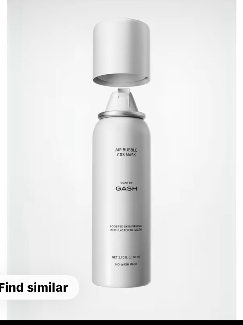 Ash Air Bubble CDS Mask — White No-Wash Firming Face Mask
